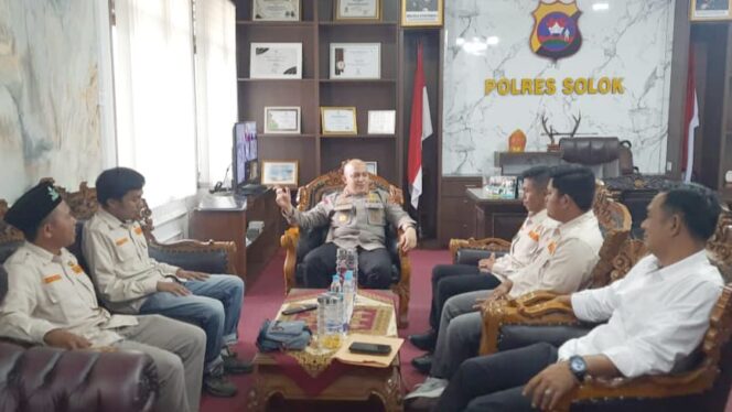 
 Pemuda Muhammadiyah Kabupaten Solok bersilaturahim dengan Kapolres Solok, Senin (22/9/2025)